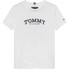 TOMMY HILFIGER μπλούζα παιδική KB0KB10051-YBR λευκή